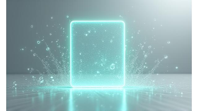透明なデータ保護シールドとその奥にデジタル情報が流れるイメージ